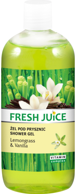 Fresh Juice żel pod prysznic lemongrass & vanilla trawa cytrynowa i wanilia, 500ml