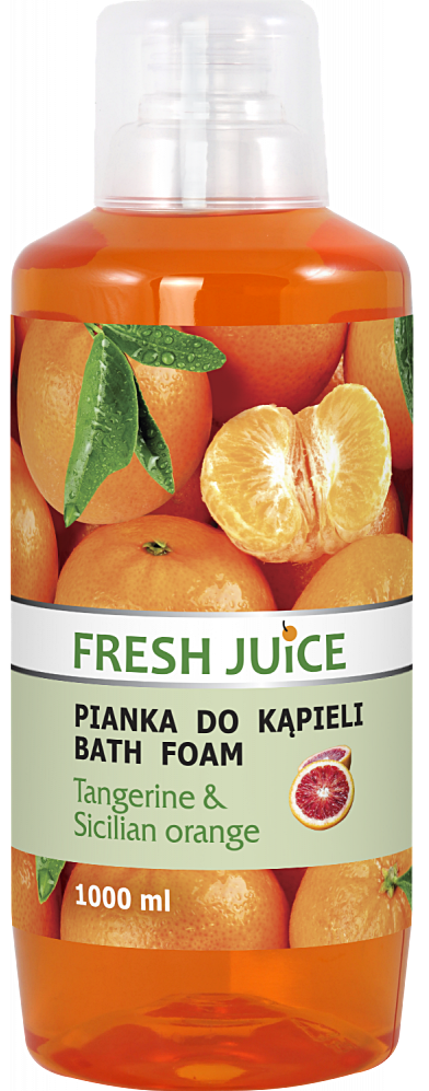 Fresh Juice pianka do kąpieli tangerine & sicilian orange mandarynka i sycylijska pomarańcza, 1000ml