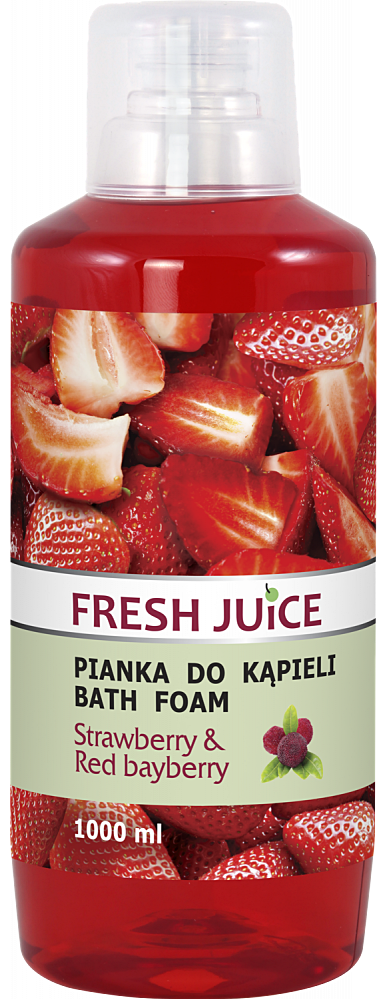 Fresh Juice pianka do kąpieli strawberry & red bayberry truskawka i borówka czerwona, 1000ml