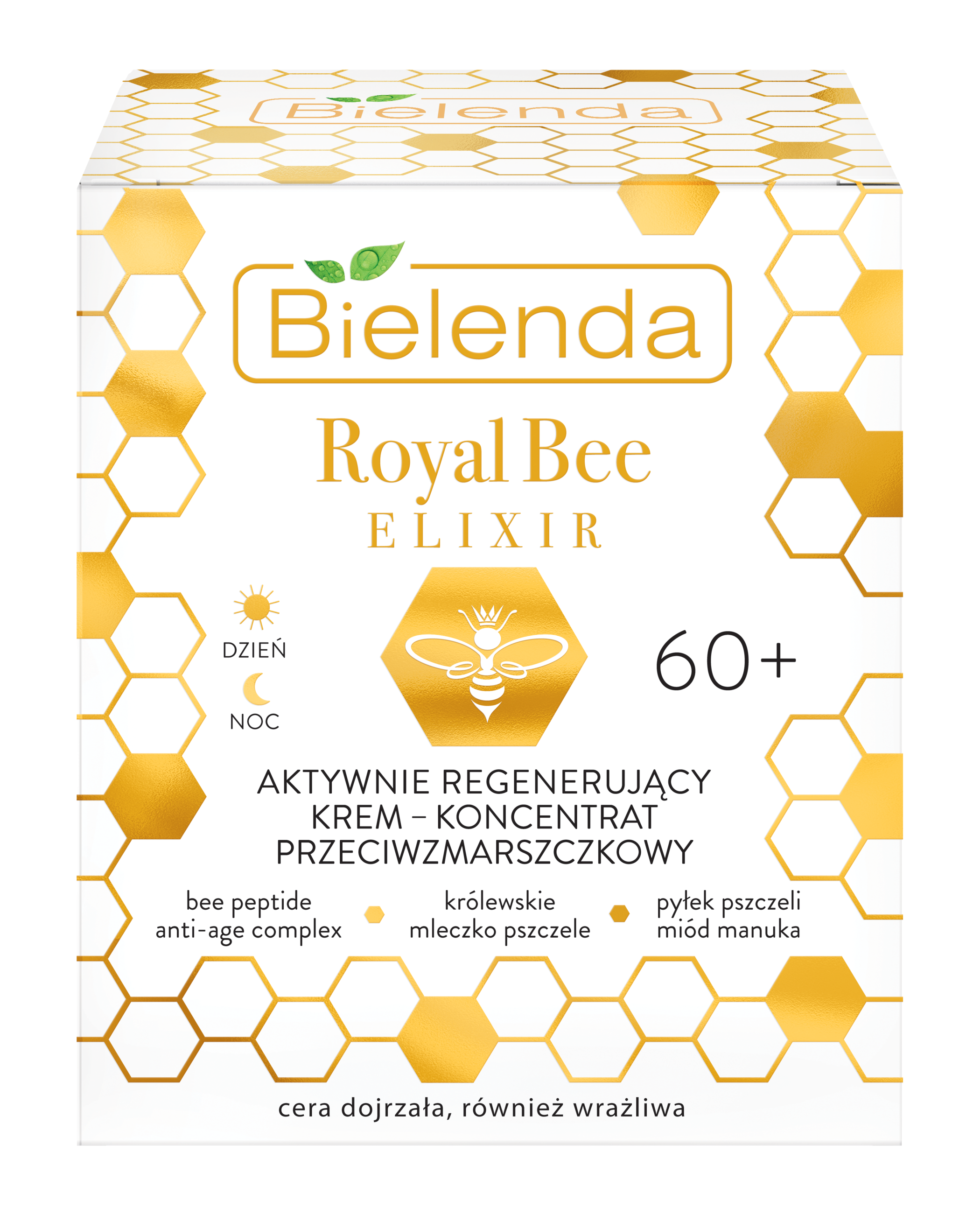 Bielenda Royal Bee Elixir aktywnie regenerujący krem-koncentrat przeciwzmarszczkowy 60+, 50ml