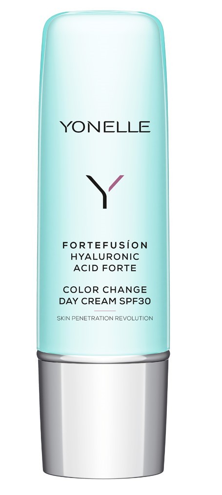 Yonelle Fortefusion Hyaluronic Acid Forte Krem Color Change na dzień SPF30 z kwasem hialuronowym forte, 50ml