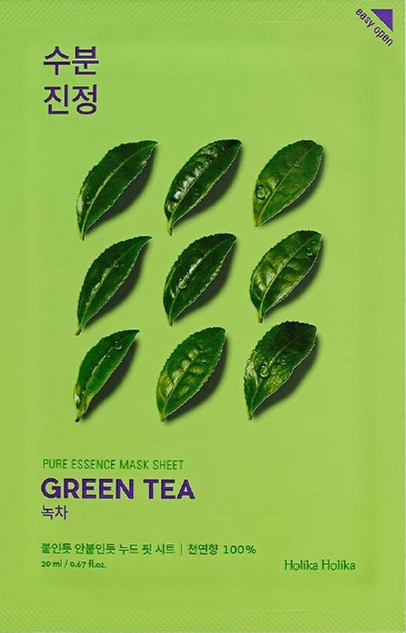 HOLIKA HOLIKA Pure Essence Mask Sheet Green Tea <br>maseczka z ekstraktem z zielonej herbaty 