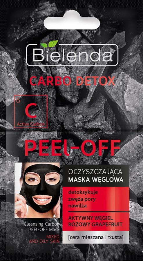 BIELENDA CARBO DETOX <br>Oczyszczająca maska węglowa PEEL–OFF, 2x6g