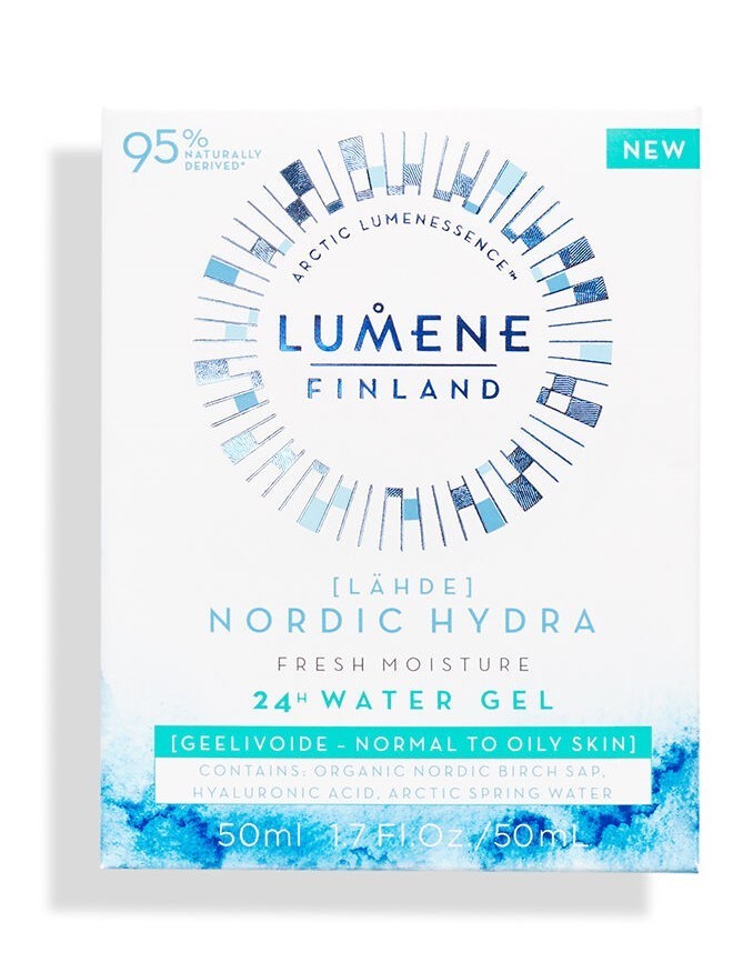 Lumene Lahde Nordic Hydra Fresh Moisture 24h Water Gel Beztłuszczowy Żel Intensywnie Nawadniający, 50ml