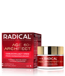 FARMONA RADICAL AGE ARCHITECT 60+<br>ODBUDOWUJĄCY KREM PRZECIWZMARSZCZKOWY NA NOC, 50 ml